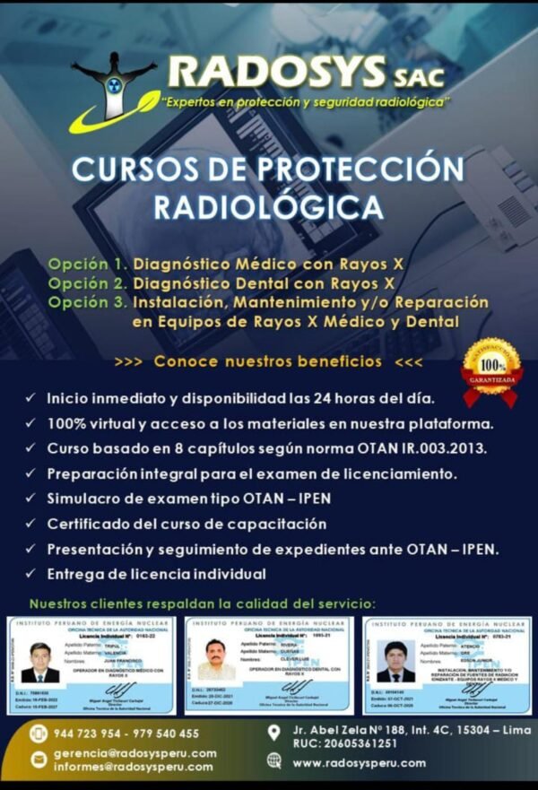 Curso de protección radiológica